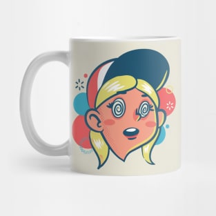 Retro Spaced Out Girl Mug